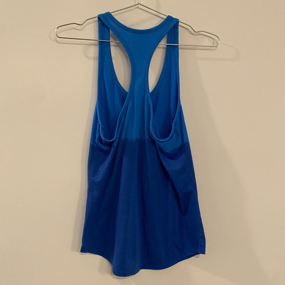 Nike Dark Blue Tie Dye Colorblock Racer Back Tank Top - Picture 2 of 8